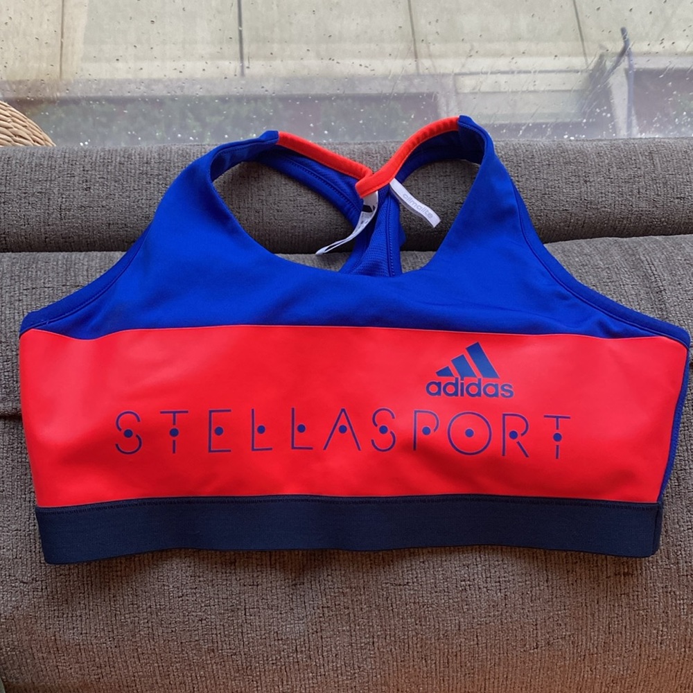 Adidas by STELLASPORT Colourblocked Sport Bra 💙❤️